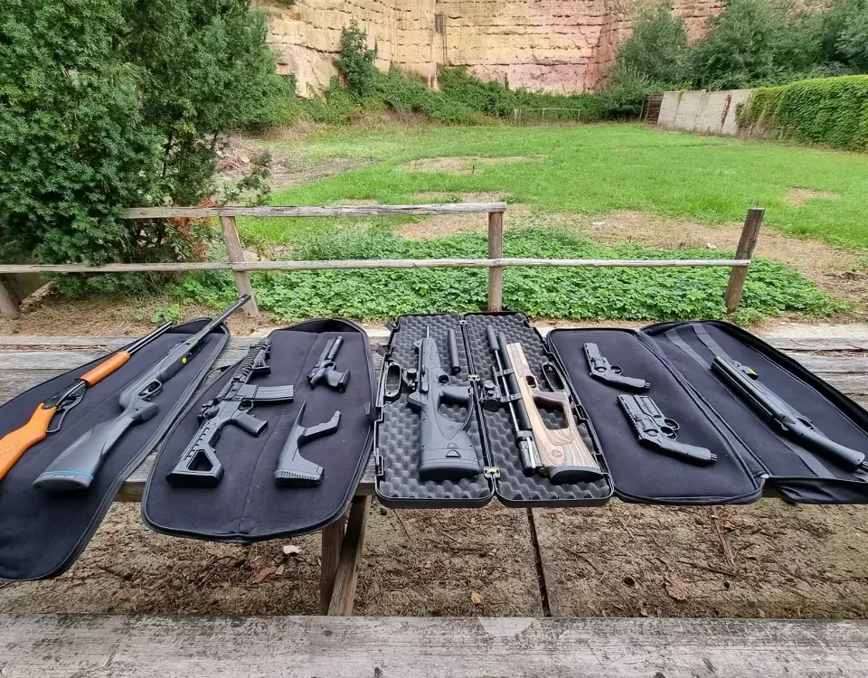 zážitková střelba ze vzduchových zbraní na střelnici v Katusicích